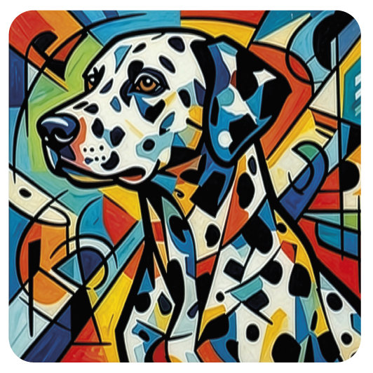 Picasso Dog 11 coaster design