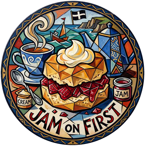 Cornish Cream Tea 03 coaster design