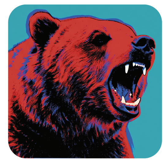 Warhol Bear 04 coaster design