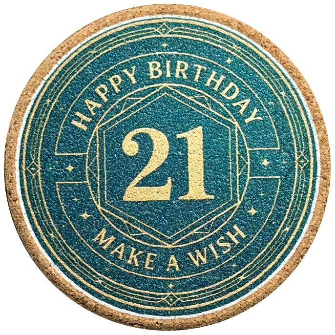 Birthday coaster product photo