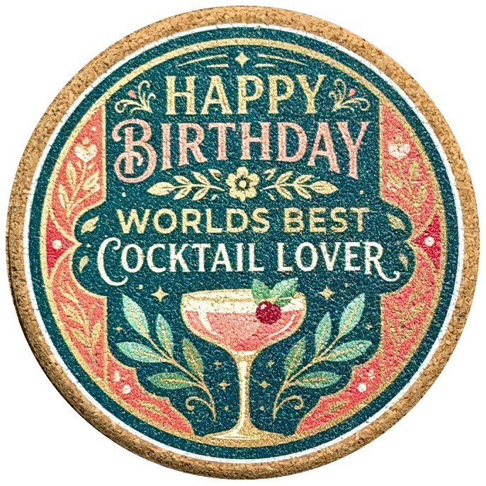 Birthday coaster product photo