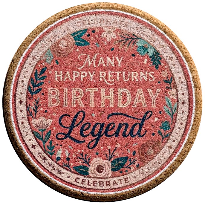 Birthday coaster product photo