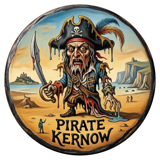 Pirate Kernow coaster design