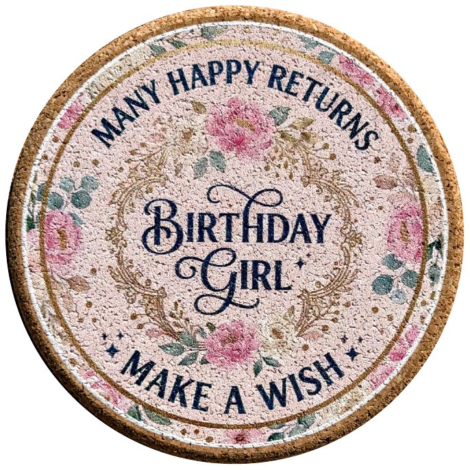 Birthday coaster product photo