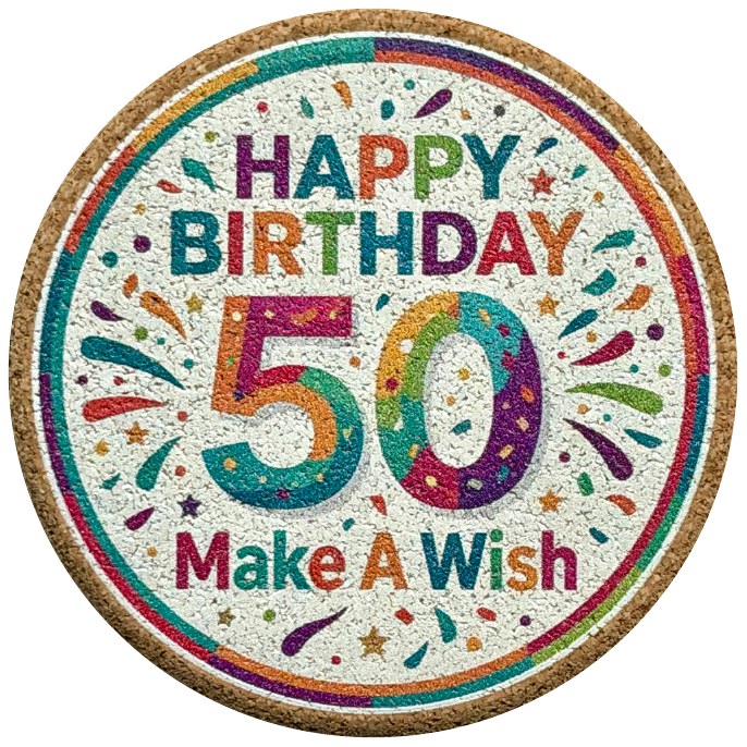 Birthday coaster product photo