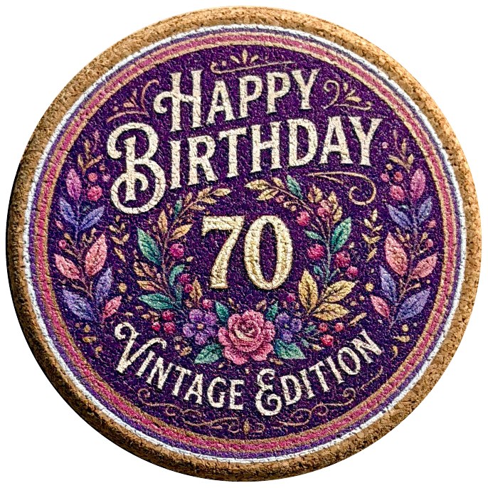 Birthday coaster product photo