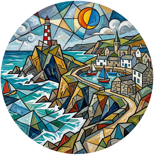 Cornish Coast 02 coaster design