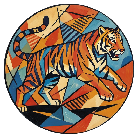 Picasso Tiger 04 coaster design