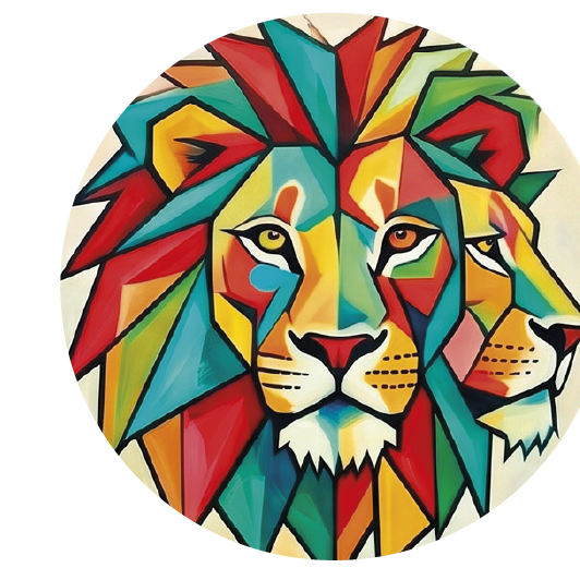 Picasso Lion 02 coaster design