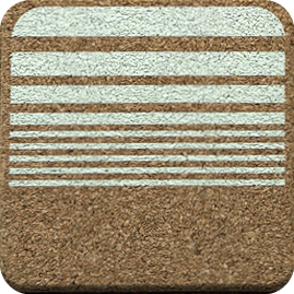 Lines Green (Square) — scandi geometric cork coaster