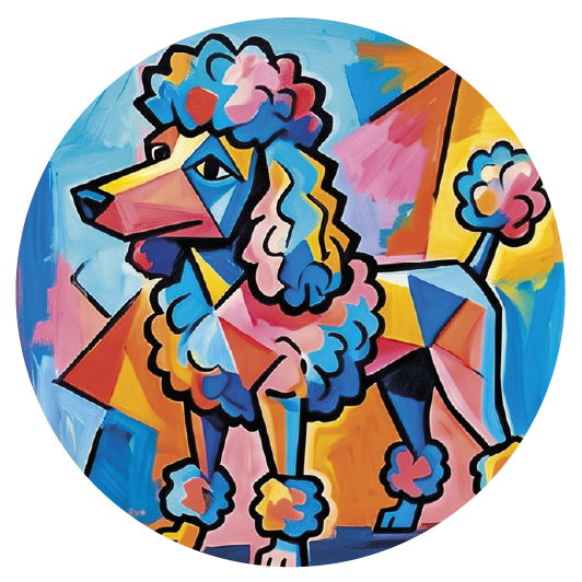 Picasso Dog 06 coaster design