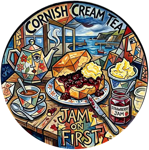 Cornish Cream Tea 012 coaster design