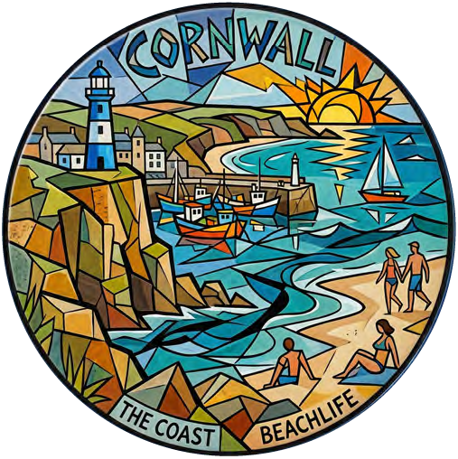 Cornish Beach 05 coaster design