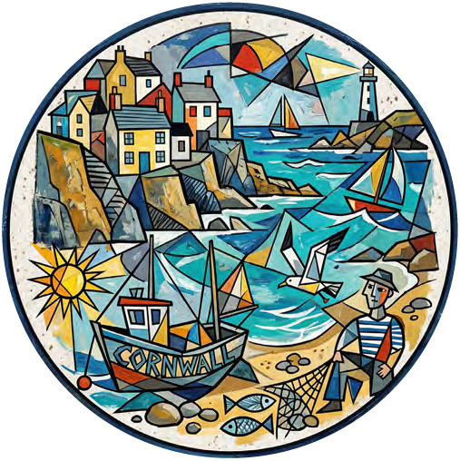 Cornish Beach 02 coaster design