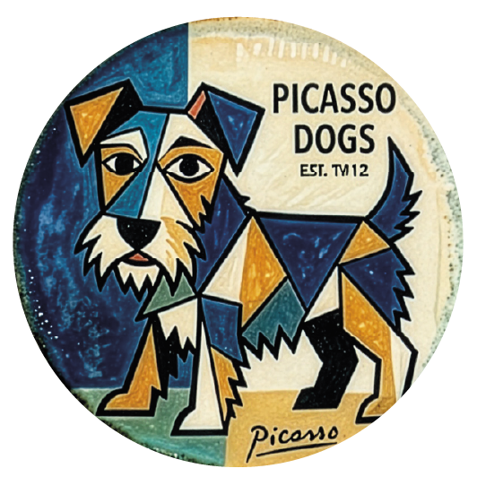 Picasso Dog 04 coaster design