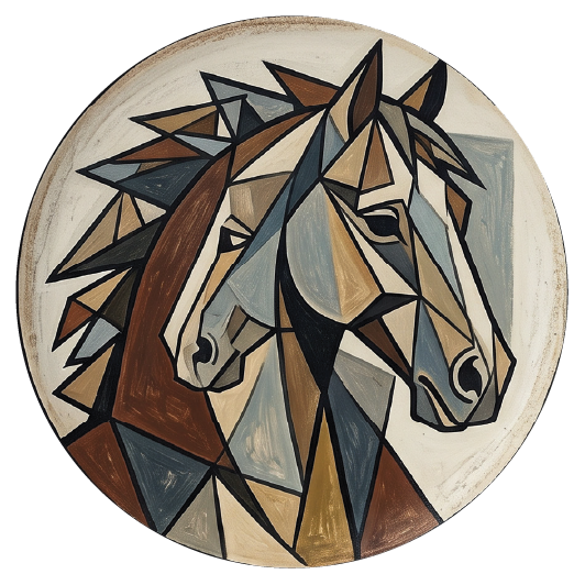 Picasso Horse 04 coaster design