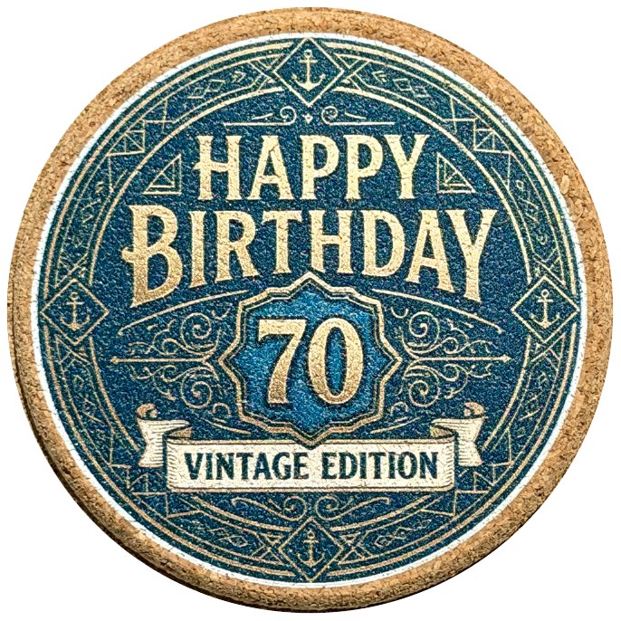 Birthday coaster product photo