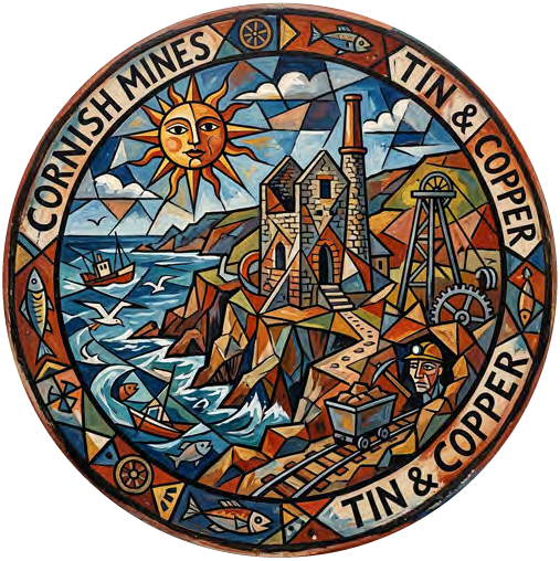 Cornish Mines 03 coaster design