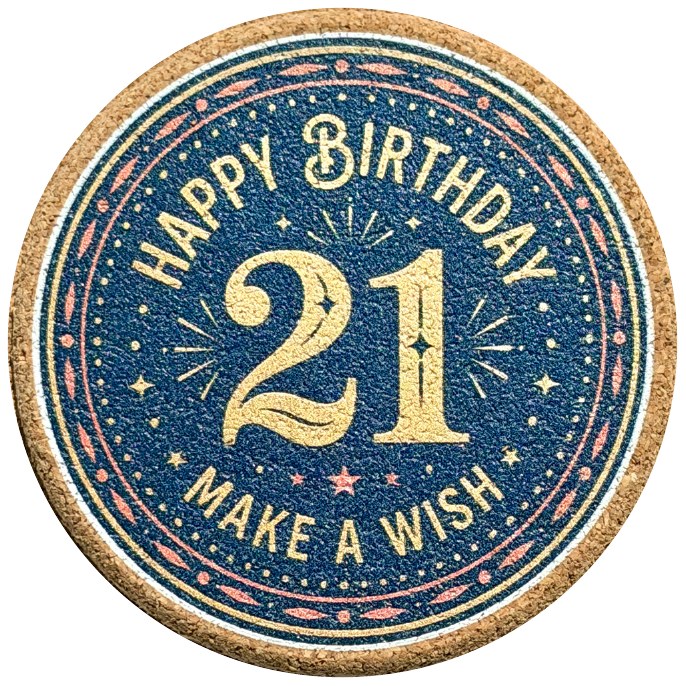 Birthday coaster product photo