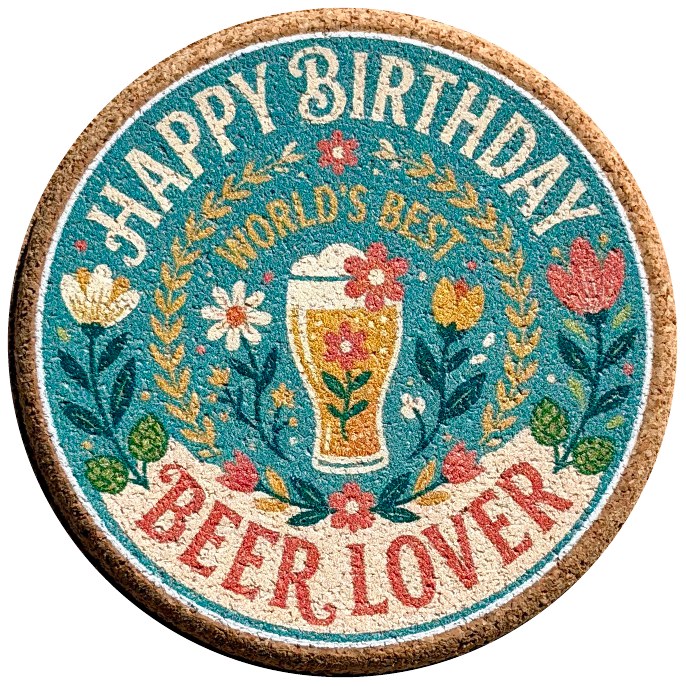 Birthday coaster product photo