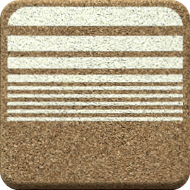 Lines Yellow (Square) — scandi geometric cork coaster