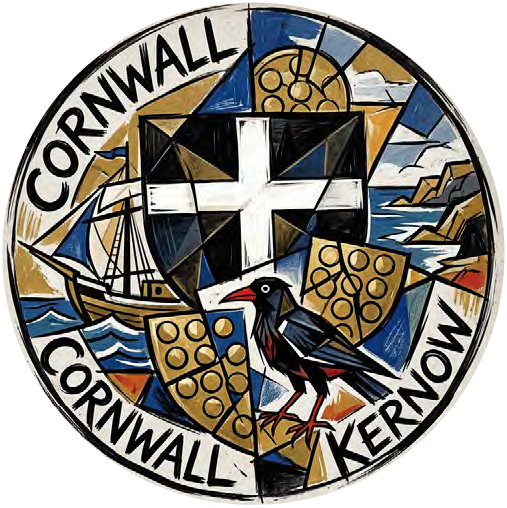 Cornish Flag Shield 01 coaster design