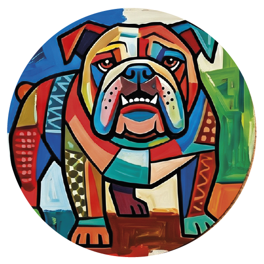 Picasso Dog 08 coaster design