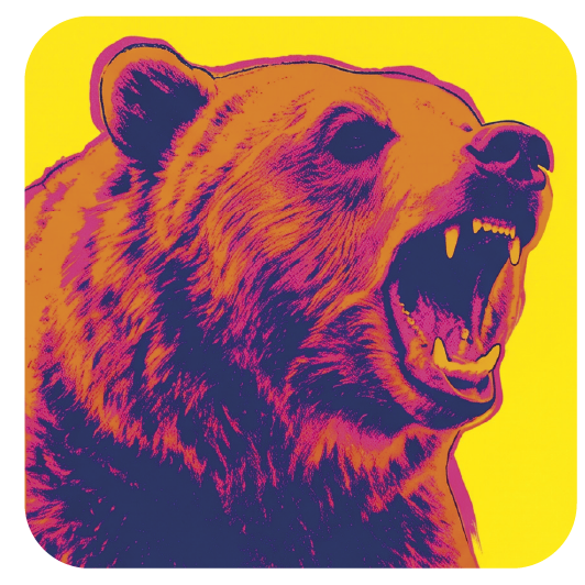 Warhol Bear 01 coaster design