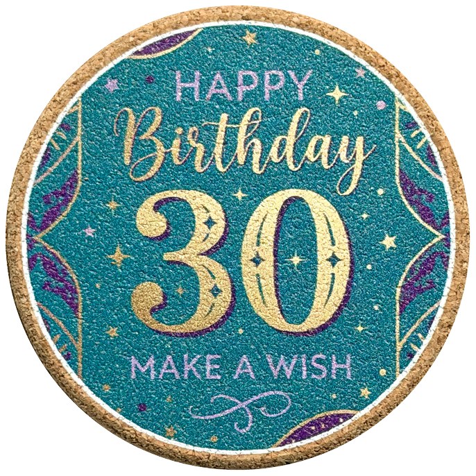 Birthday coaster product photo