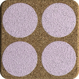 Roundies Pink (Square) — scandi geometric cork coaster