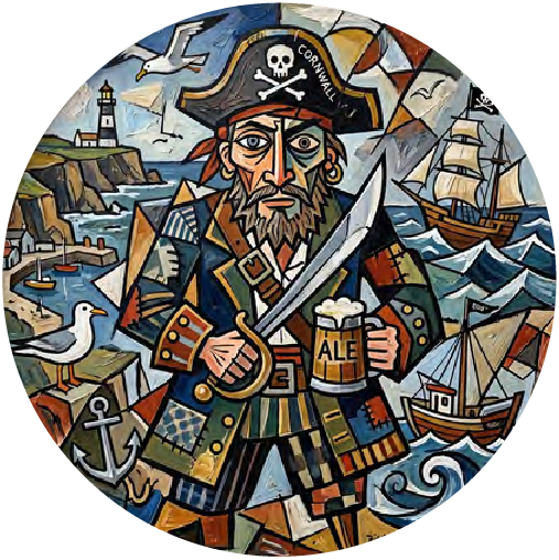 Cornish Pirate 01 coaster design