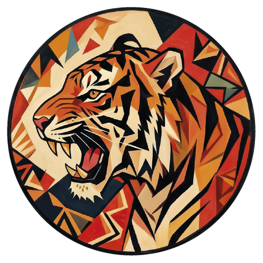 Picasso Tiger 02 coaster design