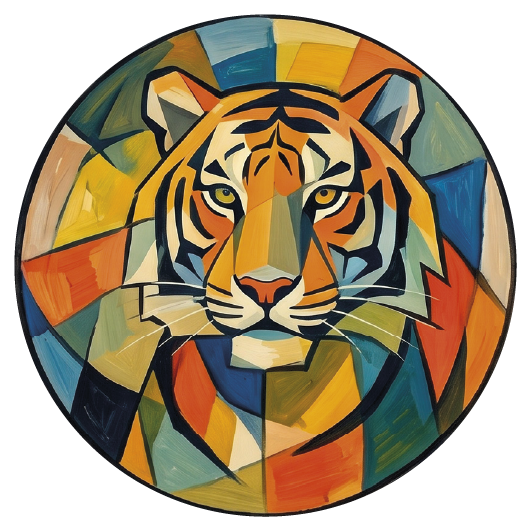 Picasso Tiger 03 coaster design
