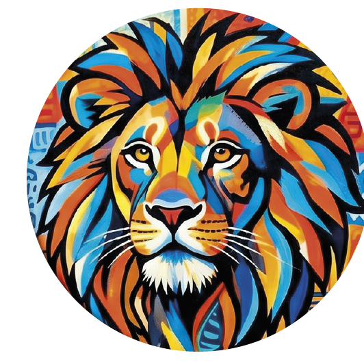 Picasso Lion 03 coaster design