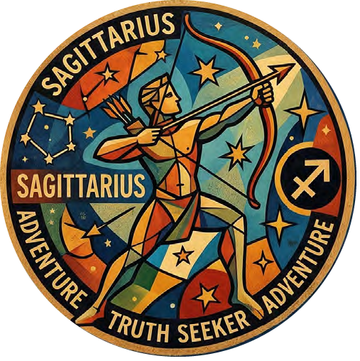 Sagitarius 01 coaster design