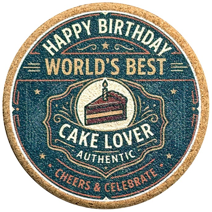 Birthday coaster product photo