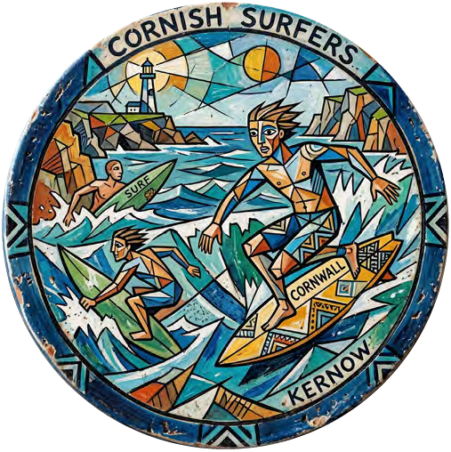 Cornish Surf 04 coaster design