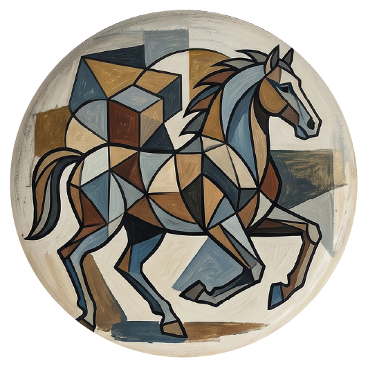 Picasso Horse 01 coaster design