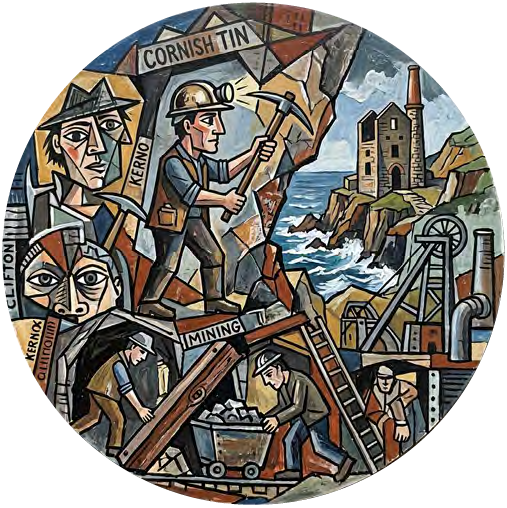 Cornish Mines 01 coaster design