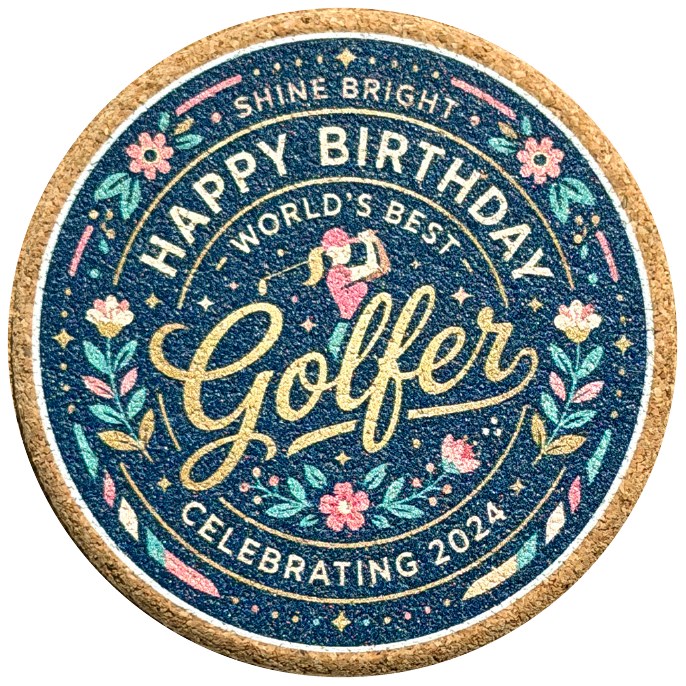 Birthday coaster product photo