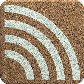 Rainbow Green (Square) — scandi geometric cork coaster