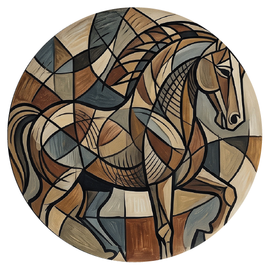 Picasso Horse 03 coaster design