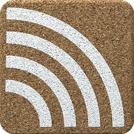 Rainbow White (Square) — scandi geometric cork coaster