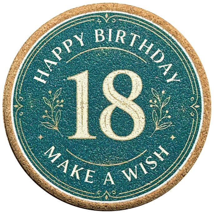 Birthday coaster product photo