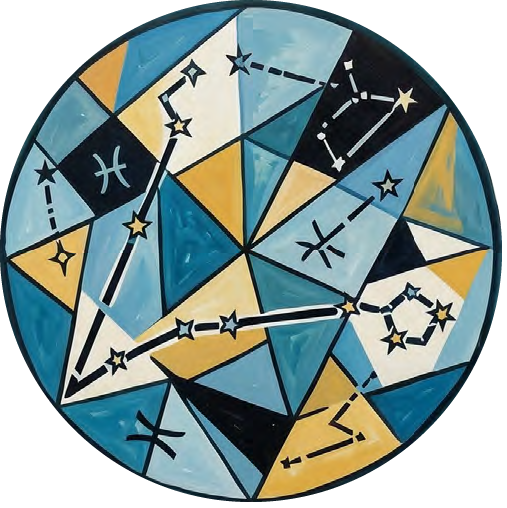 Pisces 03 coaster design