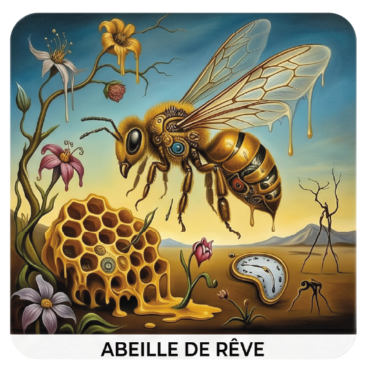 Abeille de Rêve coaster design