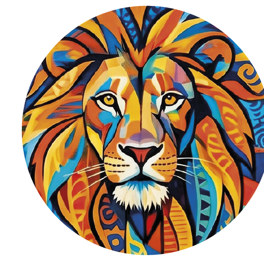Picasso Lion 01 coaster design