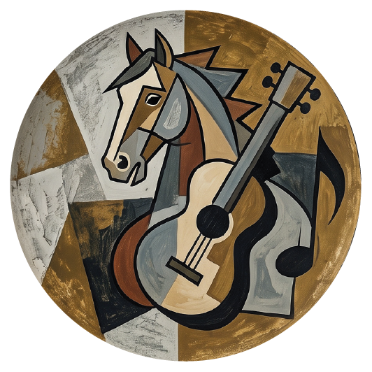 Picasso Horse 02 coaster design