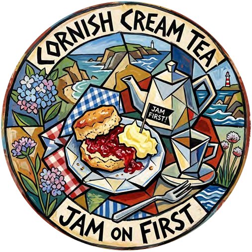 Cornish Cream Tea 01 coaster design
