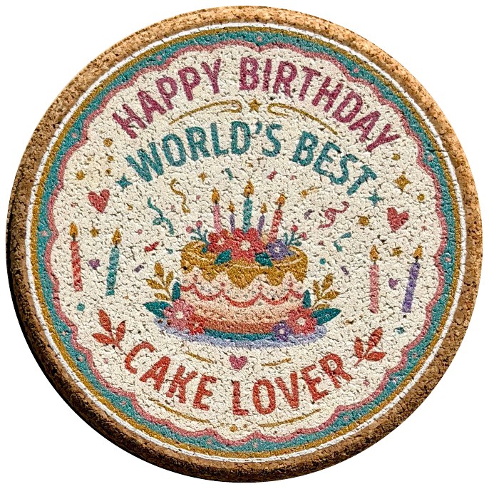 Birthday coaster product photo